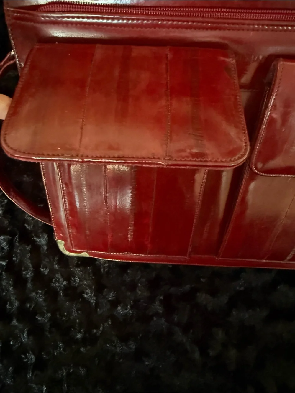 Eelskin Vintage Genuine Leather Briefcase Made in Korea